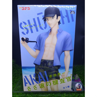 (ของแท้ หายาก) อากาอิ ชูอิจิ โคนันยอดนักสืบ (21cm) SEGA DETECTIVE CONAN Premium Figure - Shuichi Akai Summer Beach Ver.