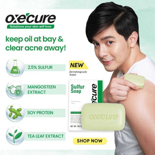 Oxe Cure Sulfur Soap for Acne Skin อ๊อกซี่ เคียว สบู่ ซัลเฟอร์ 100กรัม