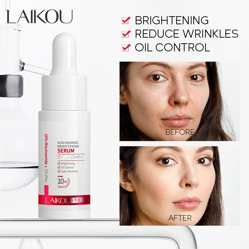 LAIKOU PRO Niacinamide เพิ่มความสดใสของเซรั่มควบคุมการจางหายของริ้วรอย 17 ml[LK-PRO-BRI-SEM]