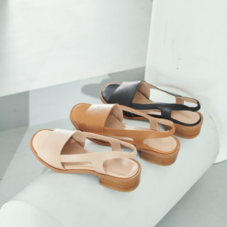 KIAH 50403 : Kali Sandals รองเท้ารัดส้นหนังแกะแท้ เกรดพรีเมียม