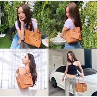 🍀🍀 MCM Reversible Liz Shopper in Visetos Size Mini