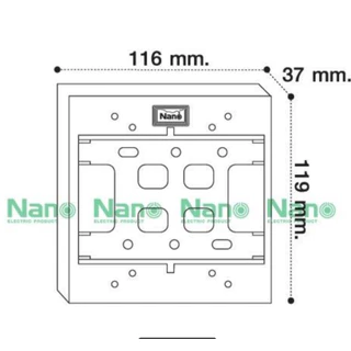 Nanoบ็อก บ็อกลอยย 2x4, 4x4บล็อก รุ่นใหม่ รุ่นClassic Series ใช้กับยี้ห้อพานาและช้างได้