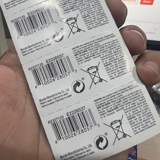 ถ่านกระดุม Sony/MURATA 399/SR927 แท้100% made in japan แผง 5 ก้อนและแยก 1 ก้อน