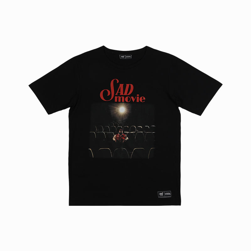 WARRIX เสื้อยืดคอกลม HIGH CLOUD T-SHIRT SAD MOVIE (LA-231TSACL05)