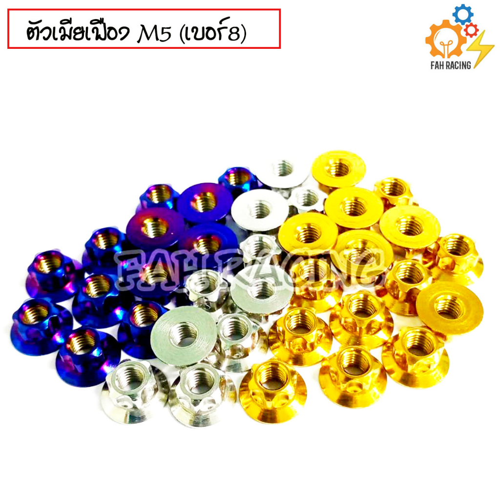 น๊อต ตัวเมียเฟือง สแตนเลส เบอร์14 (M10) -ราคาต่อตัว-