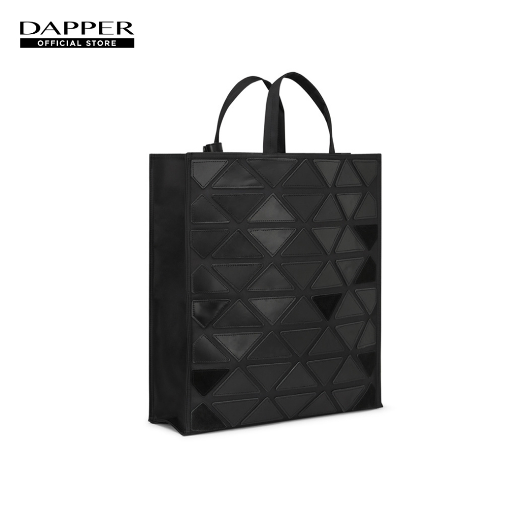 DAPPER กระเป๋าถือ DAPPER-RE Upcycled Leather Tote Bag สีดำ (BMT/BK/1005SP1)