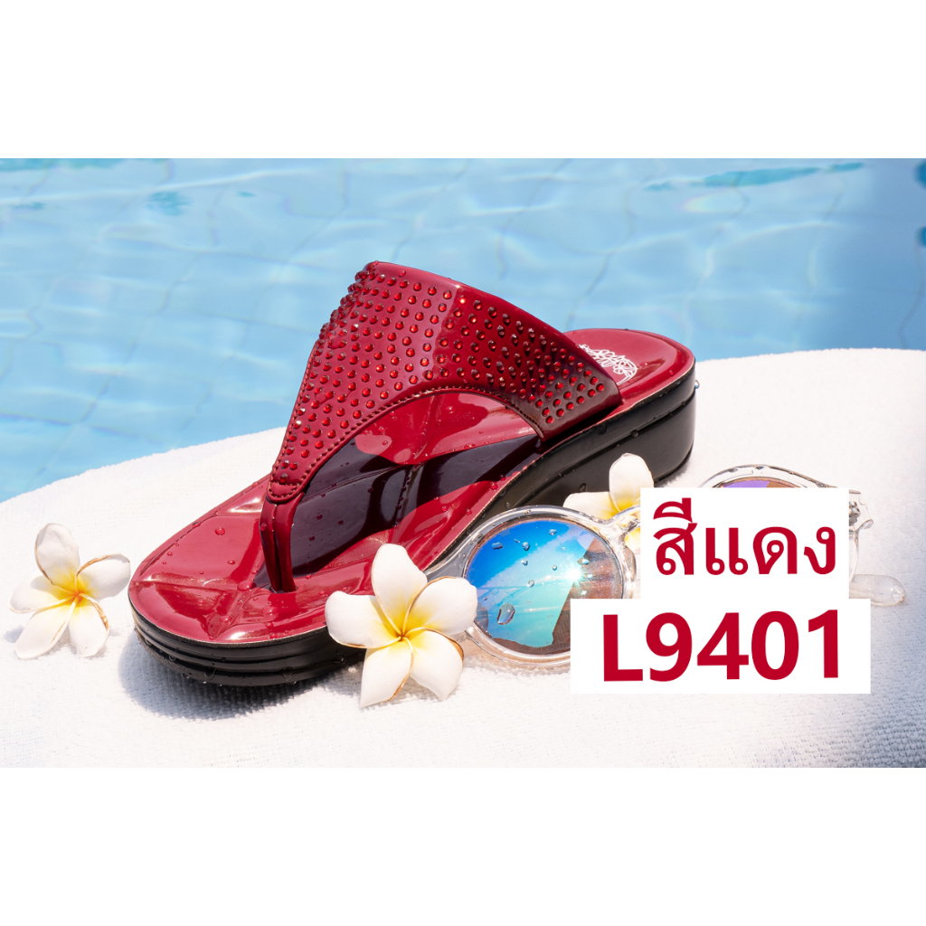 VIDVIEW รองเท้าแตะเพื่อสุขภาพ แบบหนีบ Deblu L9401 เบอร์ 36-41 รองเท้าแฟชั่นหญิง