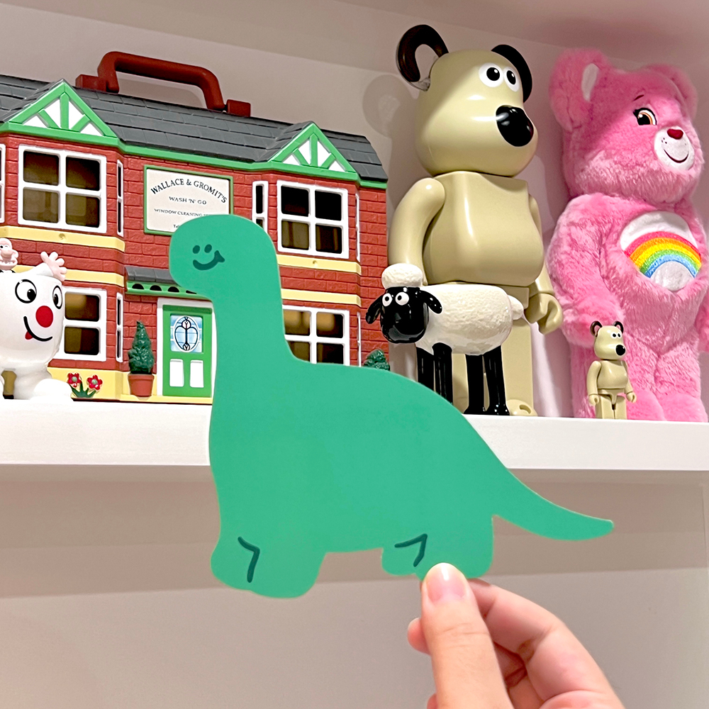 Dino dicut postcard การ์ดรูปพี่ไดโน ขนาดใหญ่ เขียนได้เยอะ | Stickwithme4ev