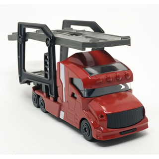 Majorette Truck - Car Transporter Truck (Short Style) - สีแดงเข้ม / scale 1/60 (5") no Package