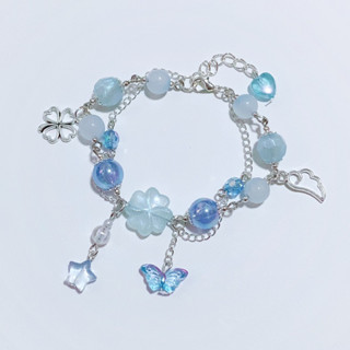 Bracelet กำไลข้อมือ สร้อยข้อมือ Blue Clover Bracelet | Chanis Store