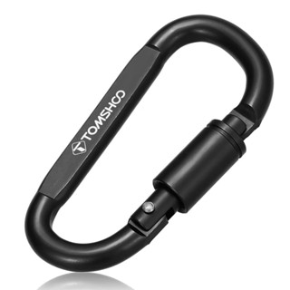 ราคาTomshoo/Lixada Carabiner คาราบิเนอร์ ตะขอตัว D ตะขออลูมิเนียม พวงกุญแจ คาราบิเนอร์ ตะขอแขวน ห่วงพวงกุญแจ แคมป์ปิ้ง