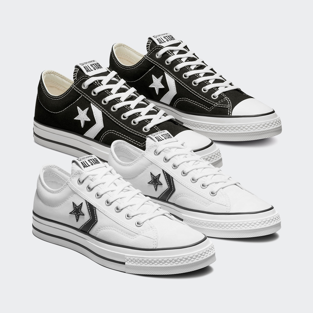 CONVERSE รองเท้าลำลอง ผู้ชาย รุ่น /STAR_PLAYER_76 ข้อสั้น /A01607CH2BKXX /A01608CH2WTXX (BKXX) (WTXX)
