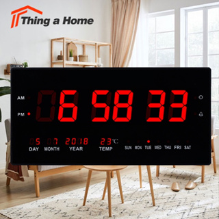 Thing a Home นาฬิกาดิจิตอล LED DIGITAL CLOCK แขวนผนัง ขนาด 50X20X3CM รุ่น 5020