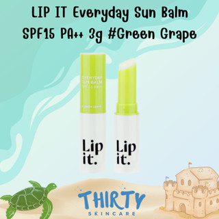 LIP IT Everyday Sun Balm SPF15 PA++ 3g #Green Grape