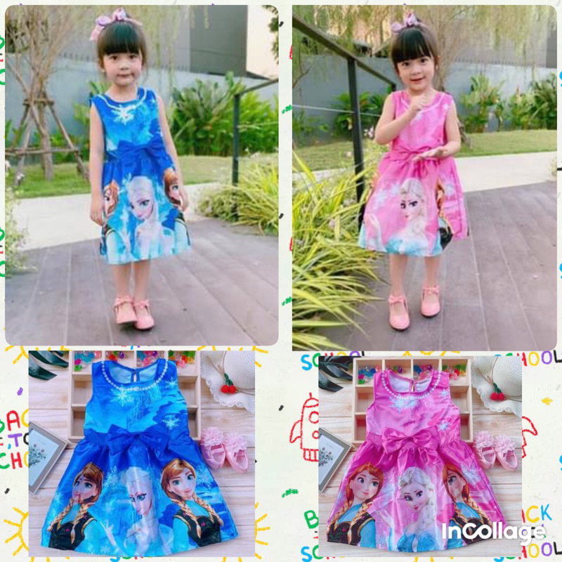 ชุด​เจ้าหญิง​เด็ก คาดโบว์ 2-8ขวบ