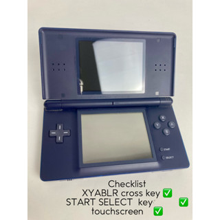 Nintendo Ds Lite Usg-001 (เคลือบกรมท่า) พร้อมปากกาสไตลัส ตรวจสอบการทํางาน สตาร์ทเตอร์ ยืนยัน Stylus