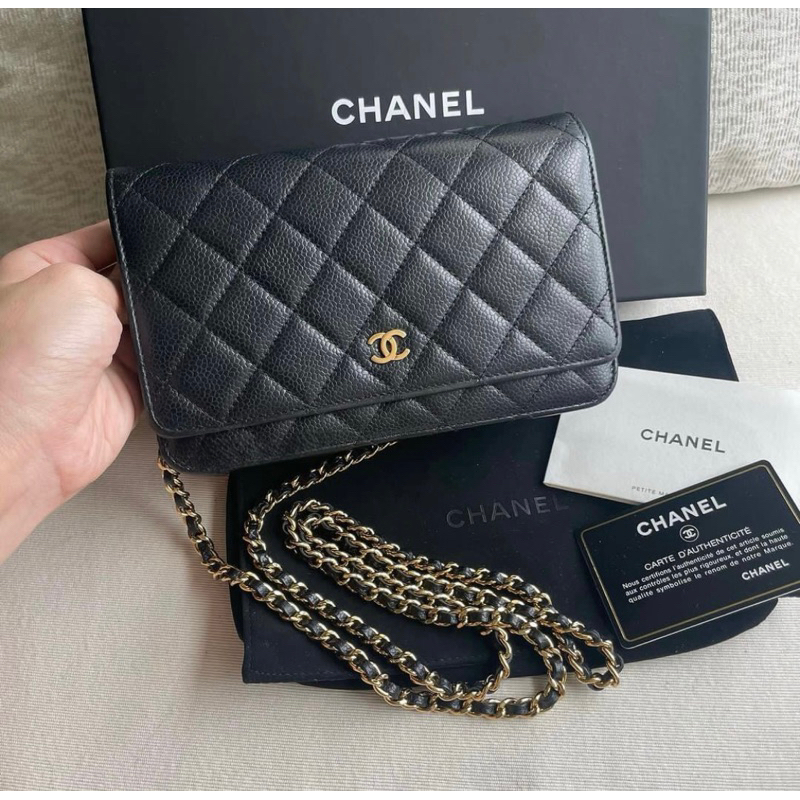 Chanel caviar woc wallet คาเวียร์โซ่ทอง holo2