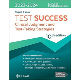 Test Success: Clinical Judgment and Test-Taking Strategies (Paperback) ISBN:9781719647243