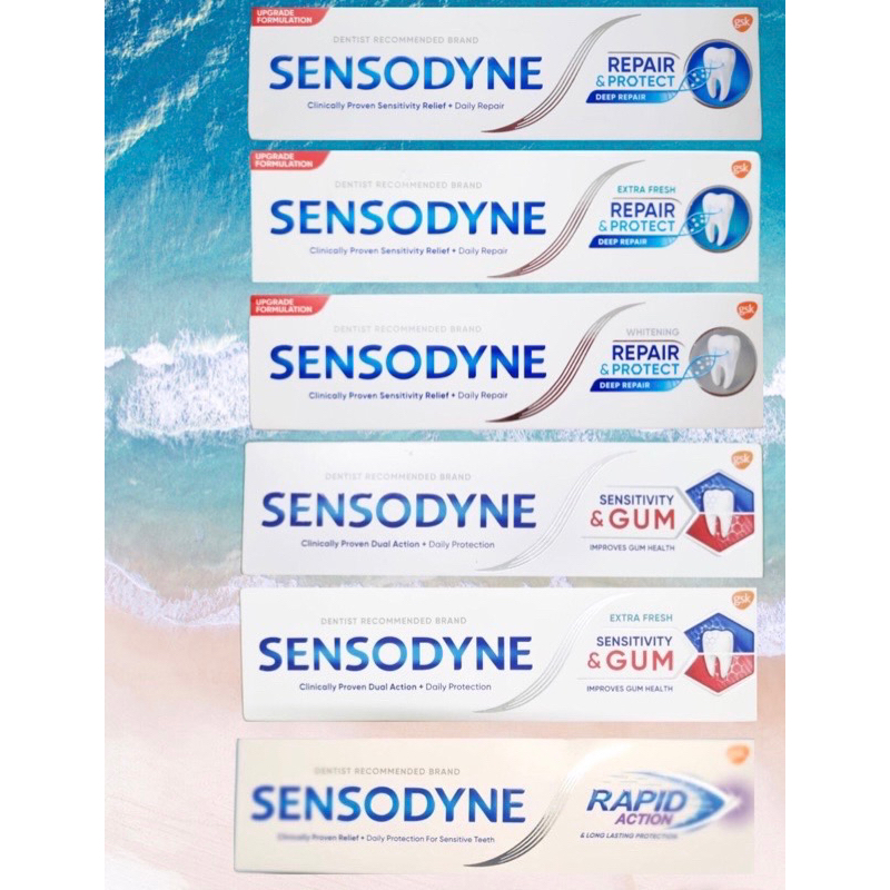 ยาสีฟัน เซ็นโซดายน์ Sensodyne 100 กรัม กล่องอาจมีบุบหรือมีรอยบ้าง