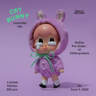 [พร้อมส่ง] Molly Factory Crybaby Crybunny – Lavender Version