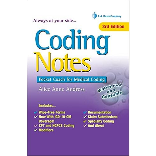 Coding Notes : Pocket Coach for Medical Coding (Spiral-Bound) ISBN:9780803645608
