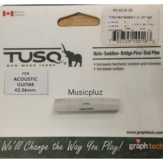 TUSQ PO-6116-00 Nuts Slotted L43.36mm for Acoustic guitar