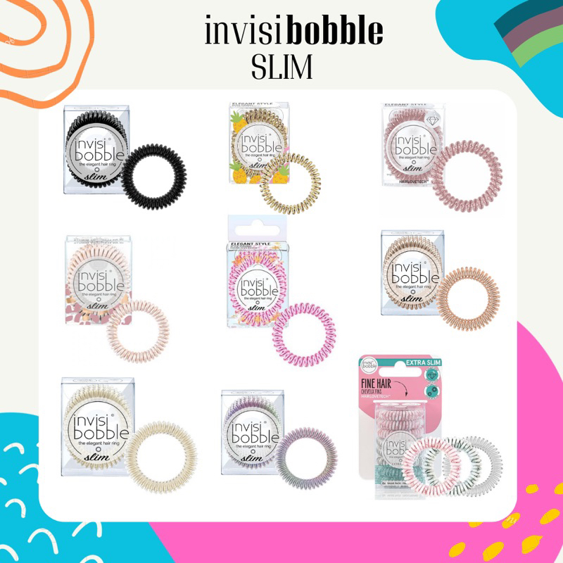 พร้อมส่ง[ %นำเข้าจากเยอรมัน//ของแท้เท่านั้น ยางรัดผม ]invisibobble® SLIM และ EXTRA SLIM