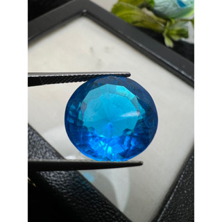 Lab Blue Topaz Round 15x15mm 1 pieces