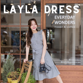 (s,l พร้อมส่ง) (m พรี) #KATI285ꕤ   ‎⸝ ⸝ ⸝ Layla Dress ◞✿