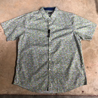 เสื้อฮาวาย Vtg.Hawaii Shirt GALAXY MADE IN CHINA Sz.2XL 60% COTTON 40% POLYESTER