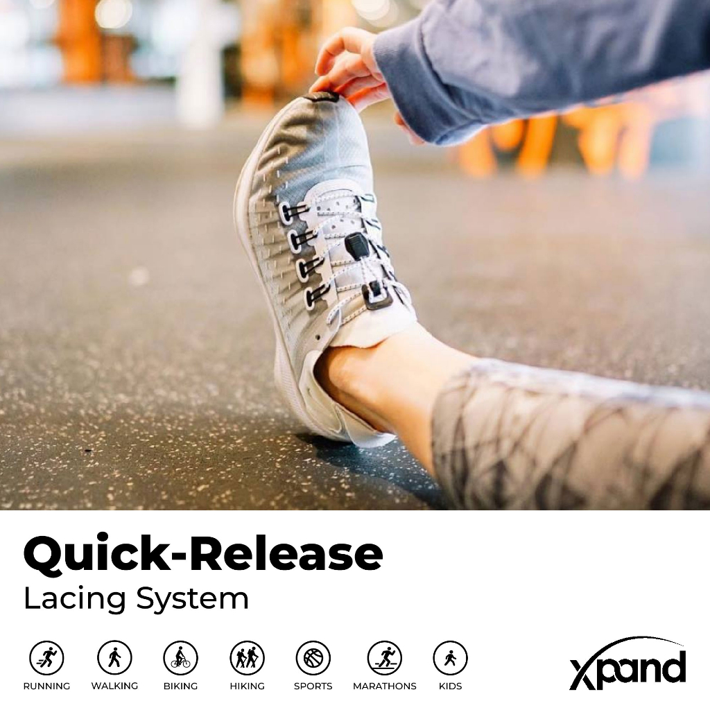Xpand Round Lacing System Quick Release เชือกรองเท้า