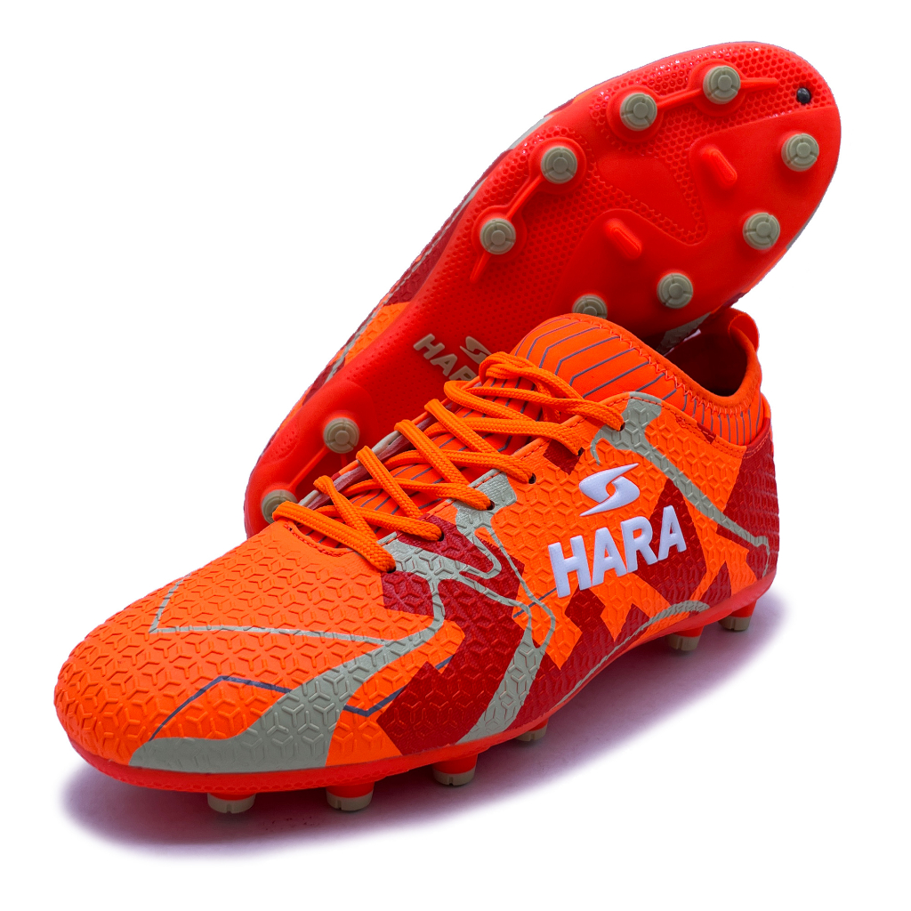HARA Sport รุ่น Charger-X รองเท้าสตั๊ด รองเท้าฟุตบอล รุ่น F26 สีส้ม