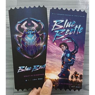 ตั๋วสะสม ตั๋ววิบวับ ตั๋ว3D Blue Beetle บลูบีเทิล SF+ จาก SF Cinema Collectible Ticket บลู บีเทิล บลูบีทเทิล ตั๋วสามมิติ