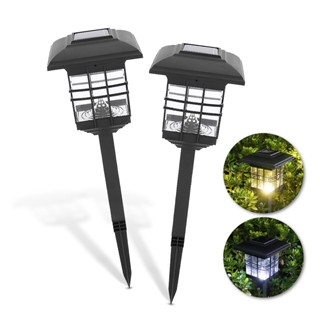 โคมไฟหัวเสาพลังงานแสงอาทิตย์ โคมไฟหัวเสา โซล่าเซลล์ พลังงานแสงอาทิตย์ Waterproof LED Solar  Light Garden Lamp Cheers9