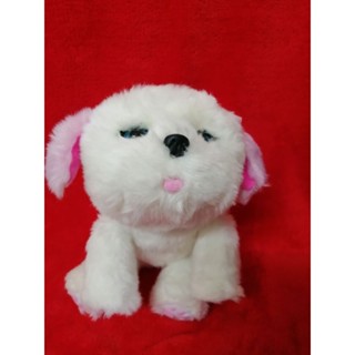 ตุ๊กตา​หมาอ้อน​ สีขาว Little​ live pets งานเสมือนจริง​ ขนาดสูงประมาณ​ 24 ซม.