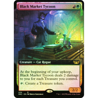 [MTG] Black Market Tycoon [SNC] [MULTI] [RARE Extended Art] [FOIL] [ENG] (การ์ดเมจิค / Magic the Gathering)