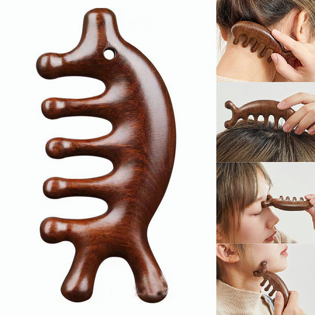 🔥หวีไม้จันทร์หอมแท้ 100%🔥หวีแบบจ้าวลู่ซือ ลดผมร่วง ลดอาการปวดหัวไมเกรน ไม้ซี่ห่าง ป้องกันไฟฟ้าสถิตย์ ผมตรงแก้ผมพันกัน