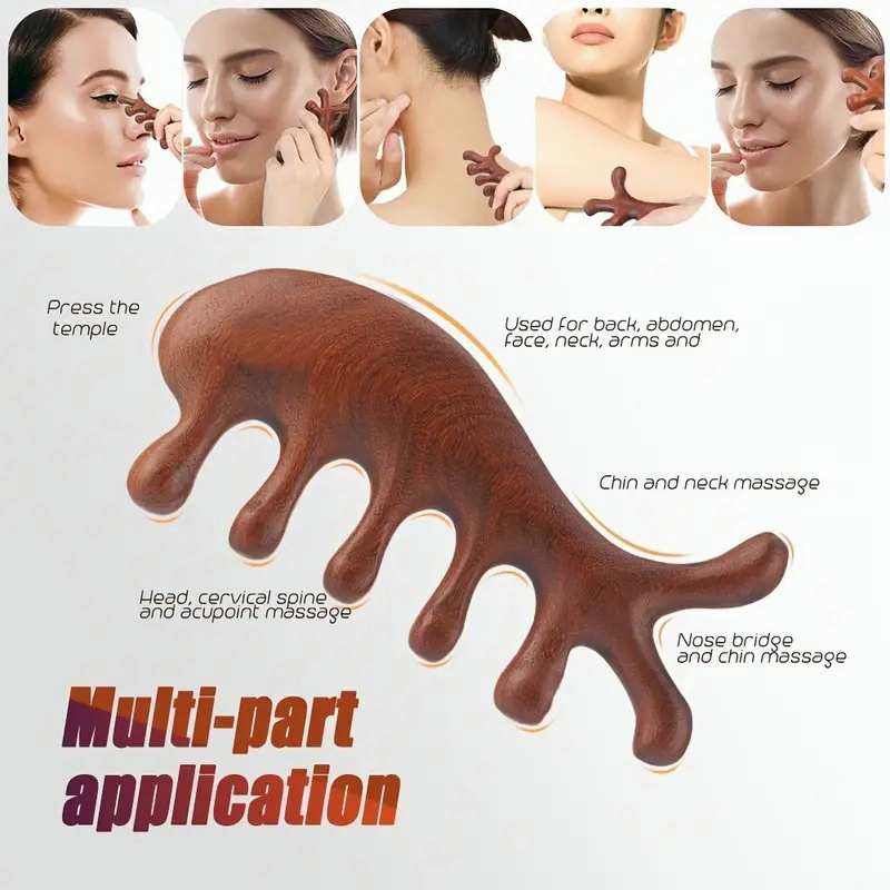 🔥หวีไม้จันทร์หอมแท้ 100%🔥หวีแบบจ้าวลู่ซือ ลดผมร่วง ลดอาการปวดหัวไมเกรน ไม้ซี่ห่าง ป้องกันไฟฟ้าสถิตย์ ผมตรงแก้ผมพันกัน - รูปที่ 3