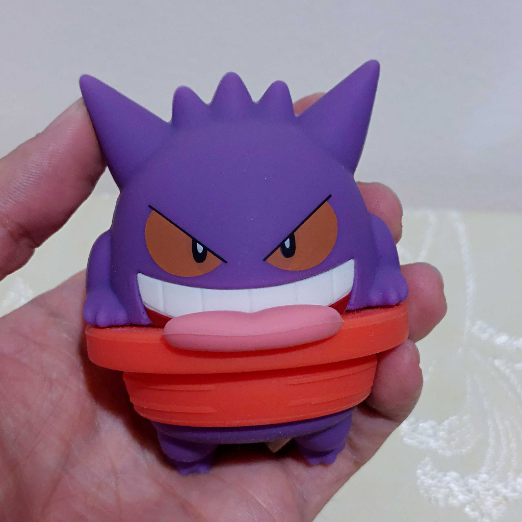 [ของแท้] [มือสอง] ฝาขวดโหล เก็งกา Pokemon Candy Bottle Gengar Gangar Figure Toman Toys