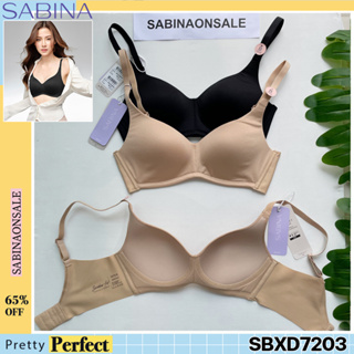 รหัส SBXD7203 Sabina เสื้อชั้นใน Invisible Wire (ไม่มีโครง) รุ่น Perfect Bra รหัส SBXD7203BK สีดำ SBXD7203CD สีเนื้อ