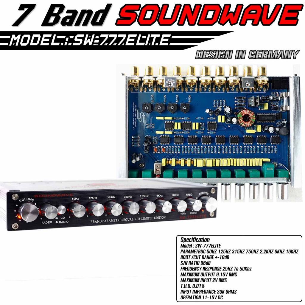 SW-777ELITE แบรนด์ 7 SOUNDWAVE สุดยอดปรีโม 7แบรน ตัวโชว์ ตัวแข่ง ปรี7แบรน​ ปรีโม​ แยกซับอิสละ​