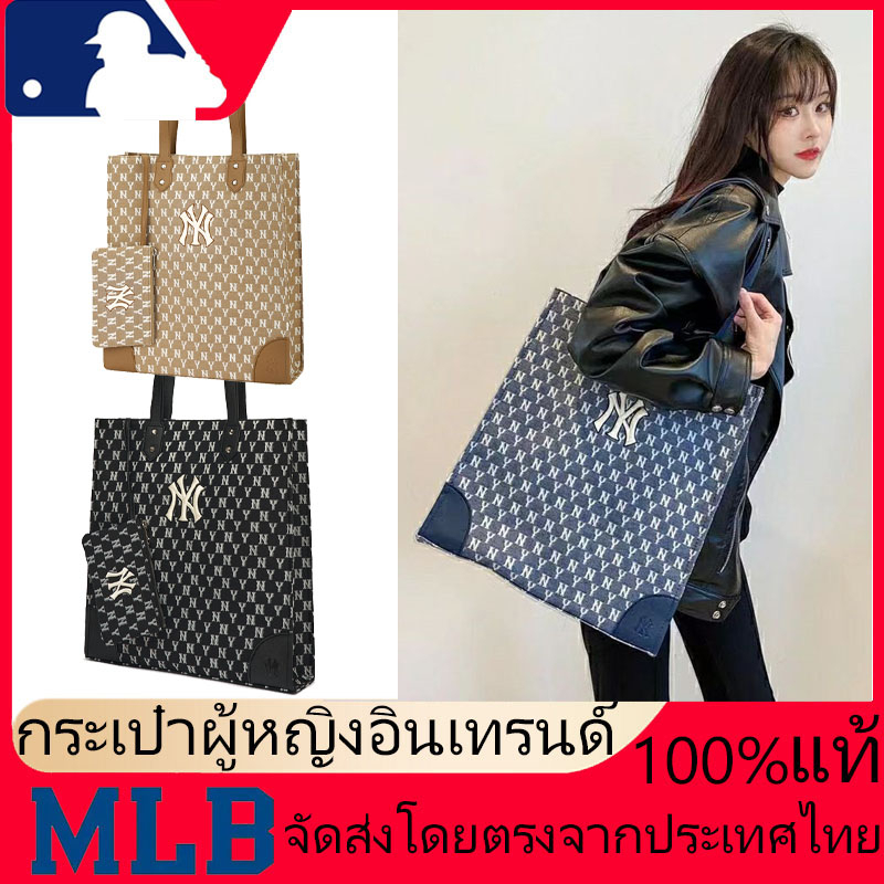 การจัดส่งโดยตรงของประเทศไทย กระเป๋า MLB NY แท้ BAG กระเป๋าผู้หญิง ใหม่ Handbag Shoulder Bag MONOGRAM