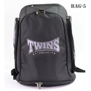 Twins Special Backpack Bag-5 Black Boxing Equipment MMA K1 Kickboxing กระเป๋าเป้สพายหลัง ทวินส์สเปเชี่ยล ของแท้จากโรงงาน