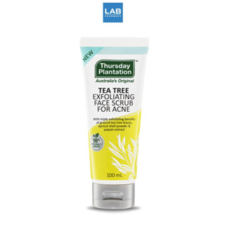 Thursday Plantation Tea Tree Exfoliating Face Scrub for Acne 100ml. - เทริสเดย์ แพลนเทชั่น ที ทรี เอ็กโฟลิเอทติ้ง เฟส สครับ โฟร์ แอคเน่ 100 มล.