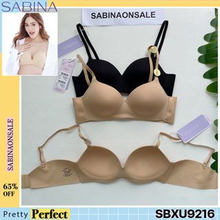 รหัส SBXU9216 Sabina เสื้อชั้นใน ฟองดี รุ่น Pretty Perfect (ไม่มีโครง) รหัส SBXU9216CD สีเนื้อเข้ม SBXU9216BK สีดำ