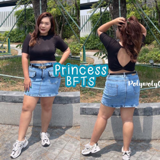 BFTS🧡 สาวอวบ พร้อมส่ง MAR19032303 ทวิสตี้ เสื้อครอปแขนสั้น ทวิสด้านหลัง ผ้าเรยอน แซ่บๆเลยจ้า มีปลายทาง เสื้อผ้าสาวอวบ พล