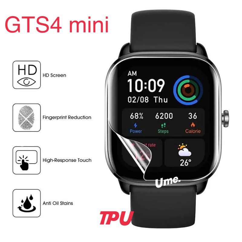 ฟิล์มกันรอยหน้าจอ แบบนิ่ม สําหรับ Huami Amazfit GTS4 Mini GTS 4  mini TPU ฟิล์ม