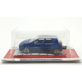 Majorette Renault Clio B85 Dark Blue ล้อ 5CS Scale 1/57 (8cm) Kabaya package (สีแดง)