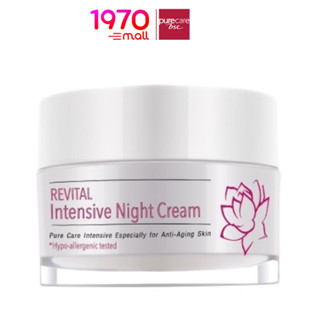 PURE CARE REVITAL INTENSIVE NIGHT CREAM 30g. ครีมบำรุงผิวในยามค่ำคืนอย่างอ่อนโยน*