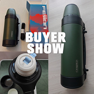 Fjbottle กระติกเก็บเย็น 1200ml Double Layer 316 Stainless Steel Vacuum Flask กระติกน้ำแข็ง กระบอกน้ำเก็บความเย็น FJ014